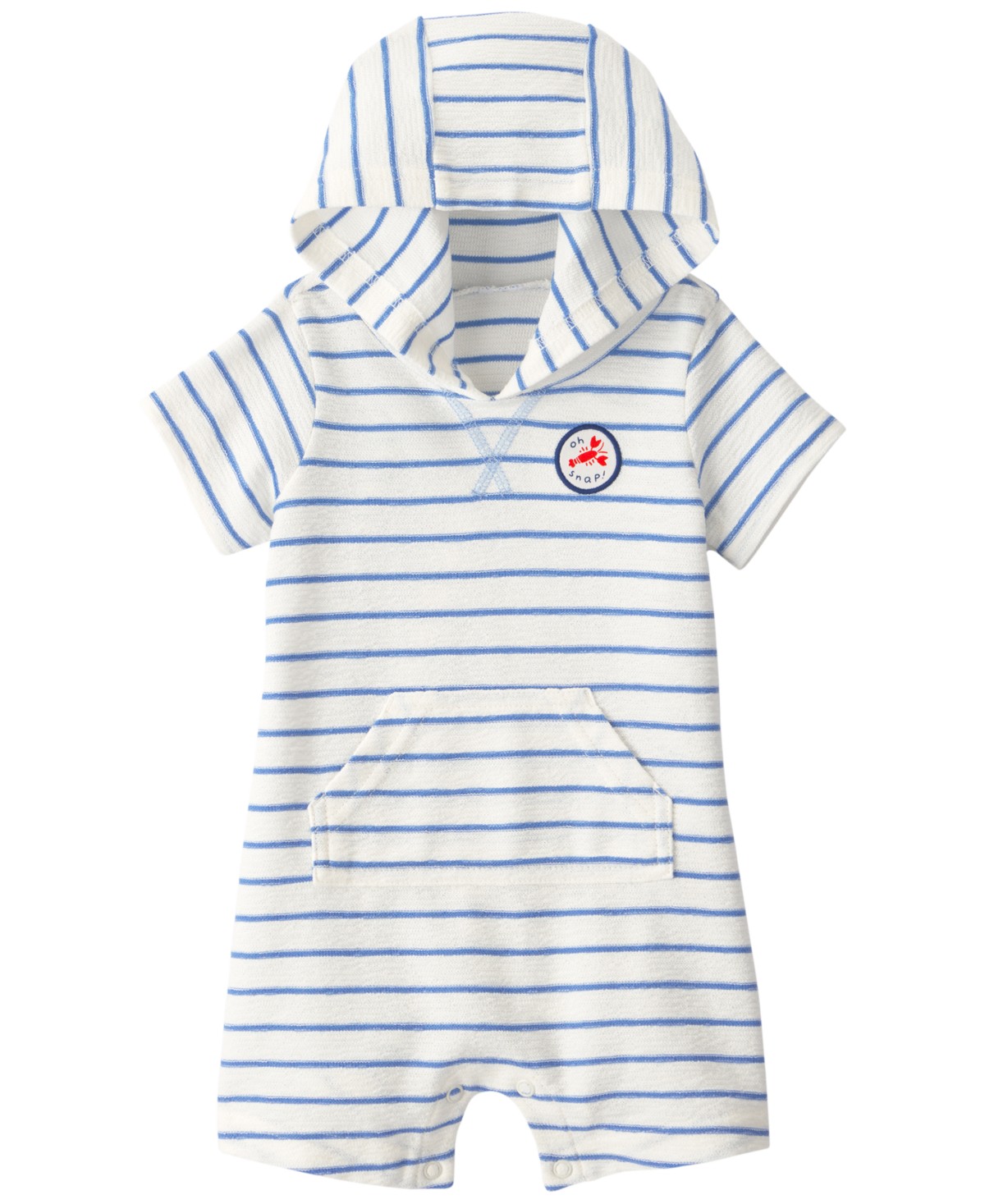 Carter's Baby Boys' Oh Snap Lobster Striped Short-Sleeve Romper — фото 1