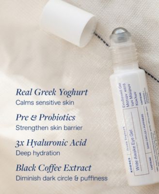 Greek Yoghurt Wide Awake Eye Gel Roller, 0.51 fl oz.