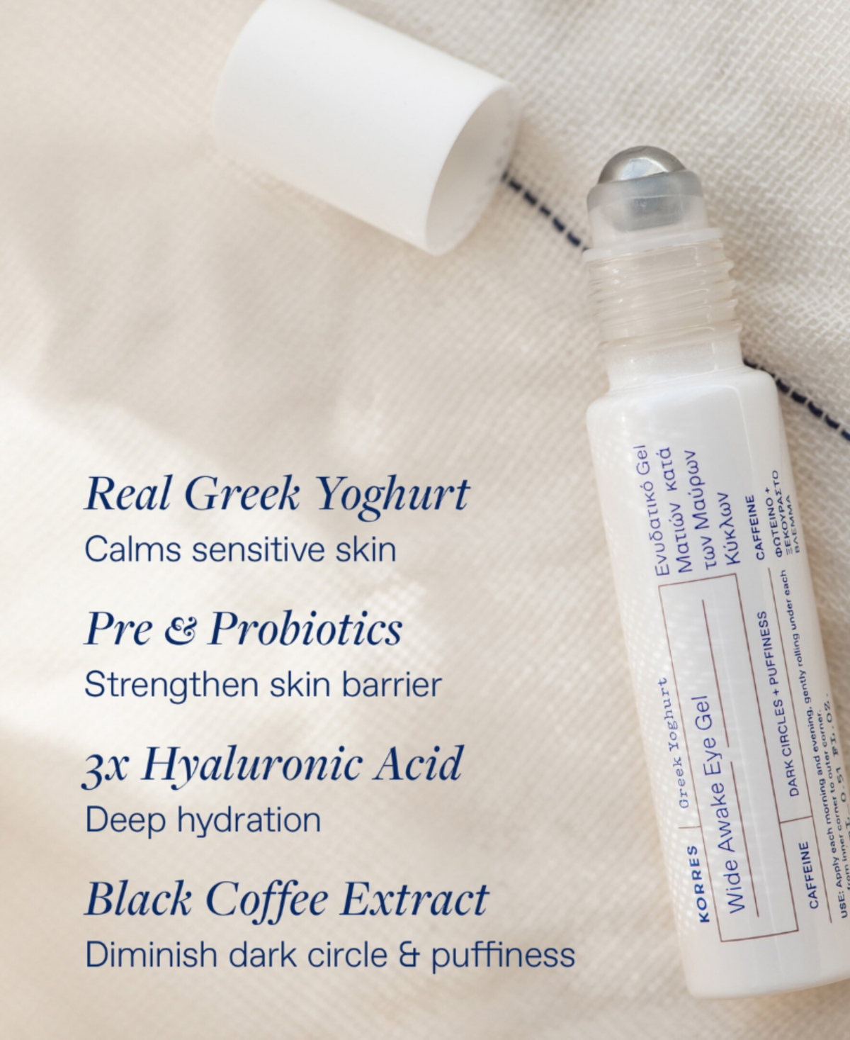 Korres Greek Yoghurt Wide Awake Eye Gel, 15 ml
