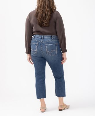 Plus Size Avery Straight Cropped Jeans