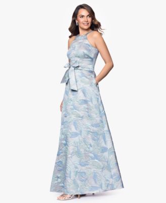 Women's Bow-Detail Brocade Gown