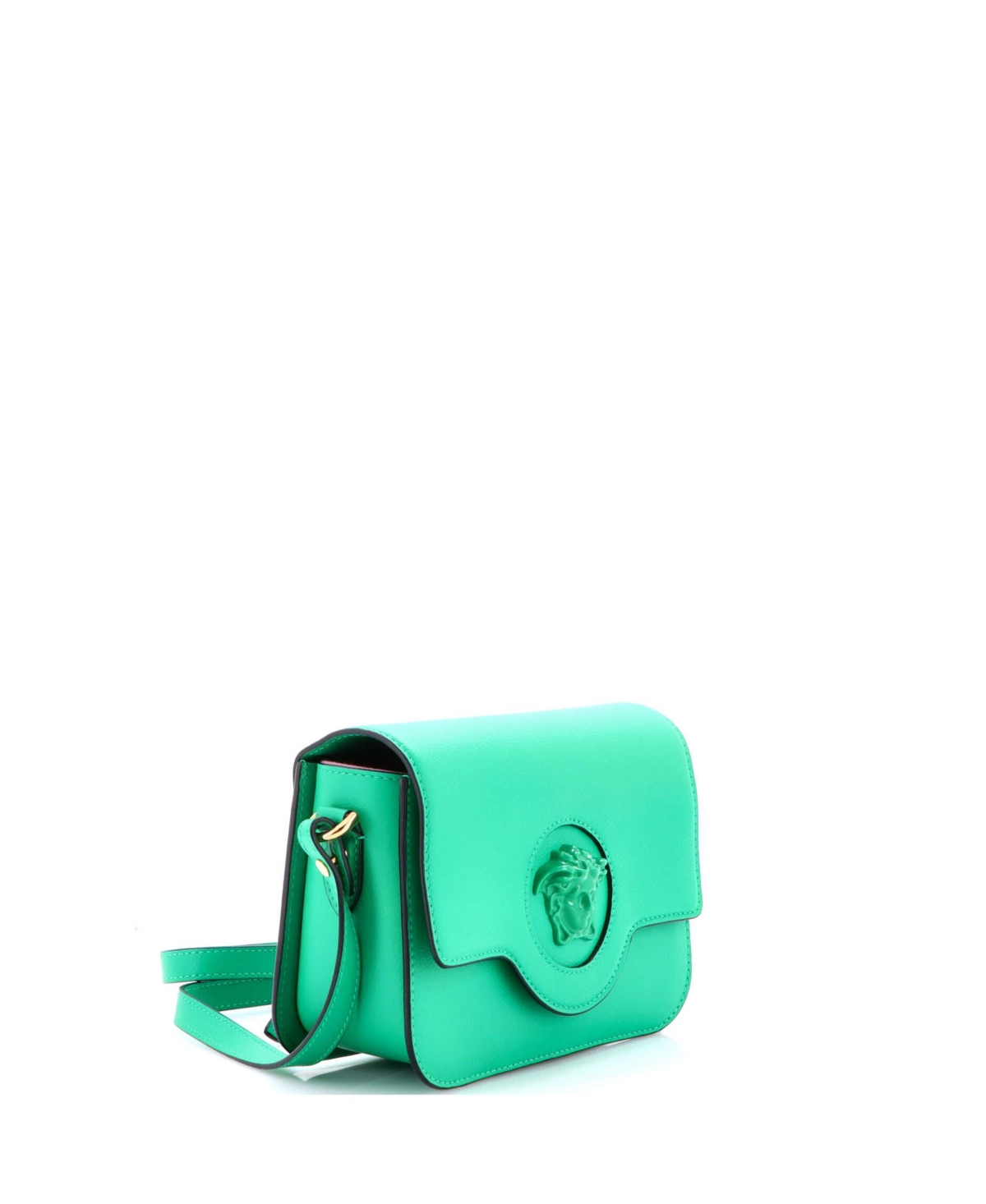 Pre-Owned Versace Small La Medusa Flap Shoulder Bag Leather