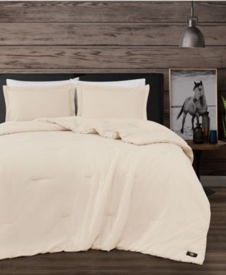 Vintage Washed Cotton 3-Pc. Comforter Set, Full/Queen