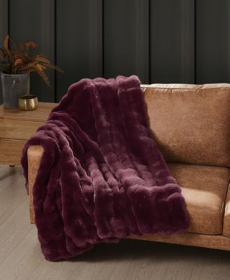 Bubble Rabbit Faux Fur Throw, 50" x 70"