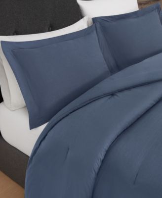 Vintage Washed Cotton 3-Pc. Comforter Set, King