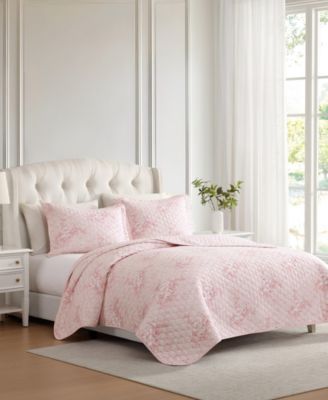 Toile Delightful Reversible 3-Pc. Quilt Set, Full/Queen