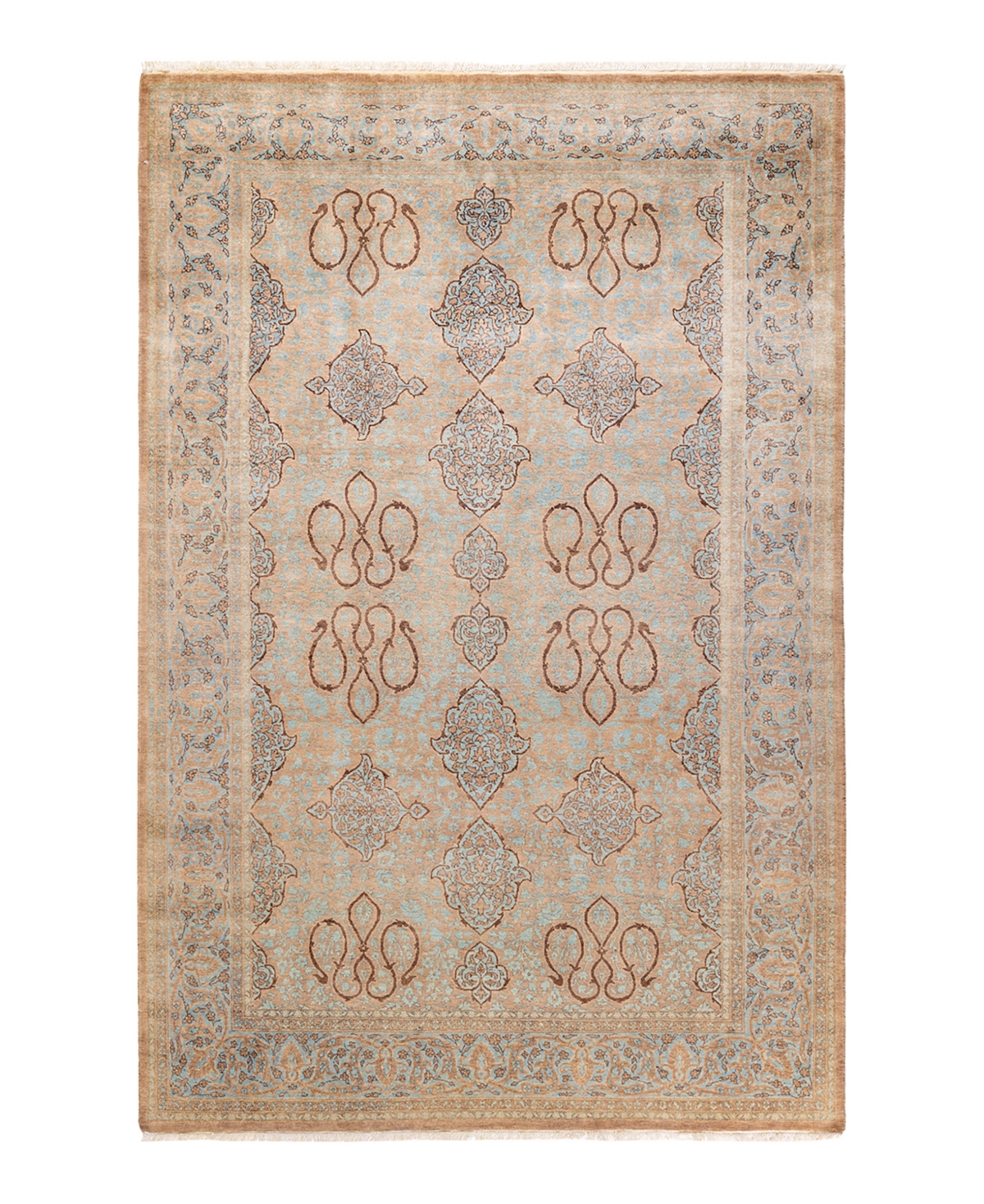 Adorn Hand Woven Rugs Mogul M1574 5' 3" x 8' 0" Area Rug - Brown