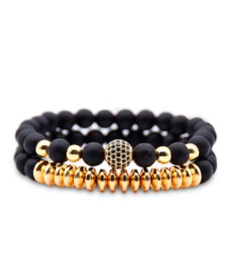 Men's Stainless Steel & Novar Gold-Tone Bracelet