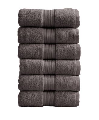 Quick-Drying Cotton 6-Piece Hand Towel Set, 26" x 16"