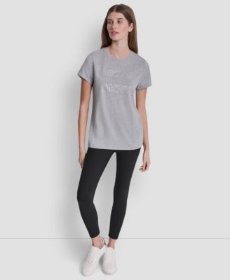 Women's Triple Rhinestone Foil Logo T-Shirt