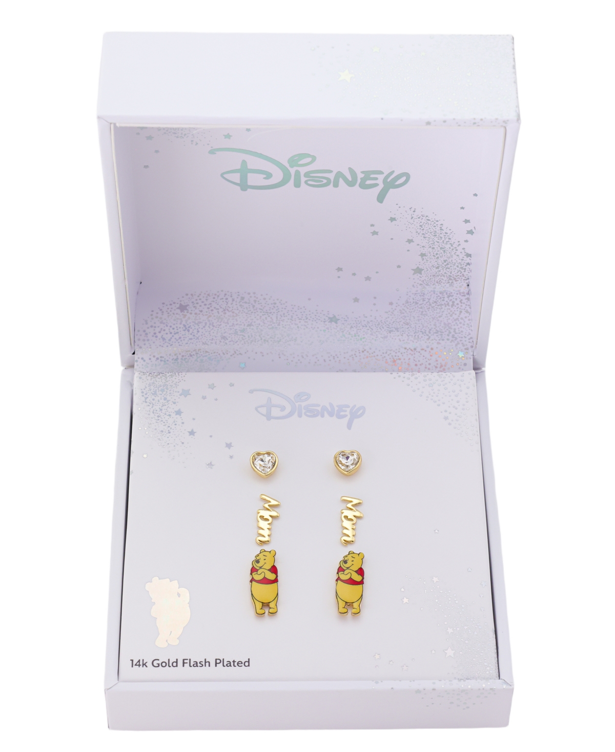 Disney Winnie the Pooh Cubic Zirconia Mom Trio Earring Set