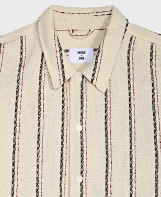 Men's Striped Shirt Jacket