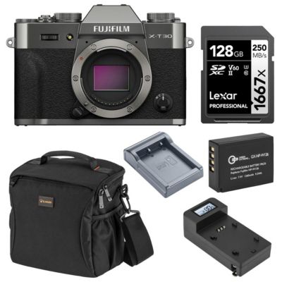 gaomon X T30 III Mirrorless Camera, Charcoal Silver with Battery & Smart Charger
