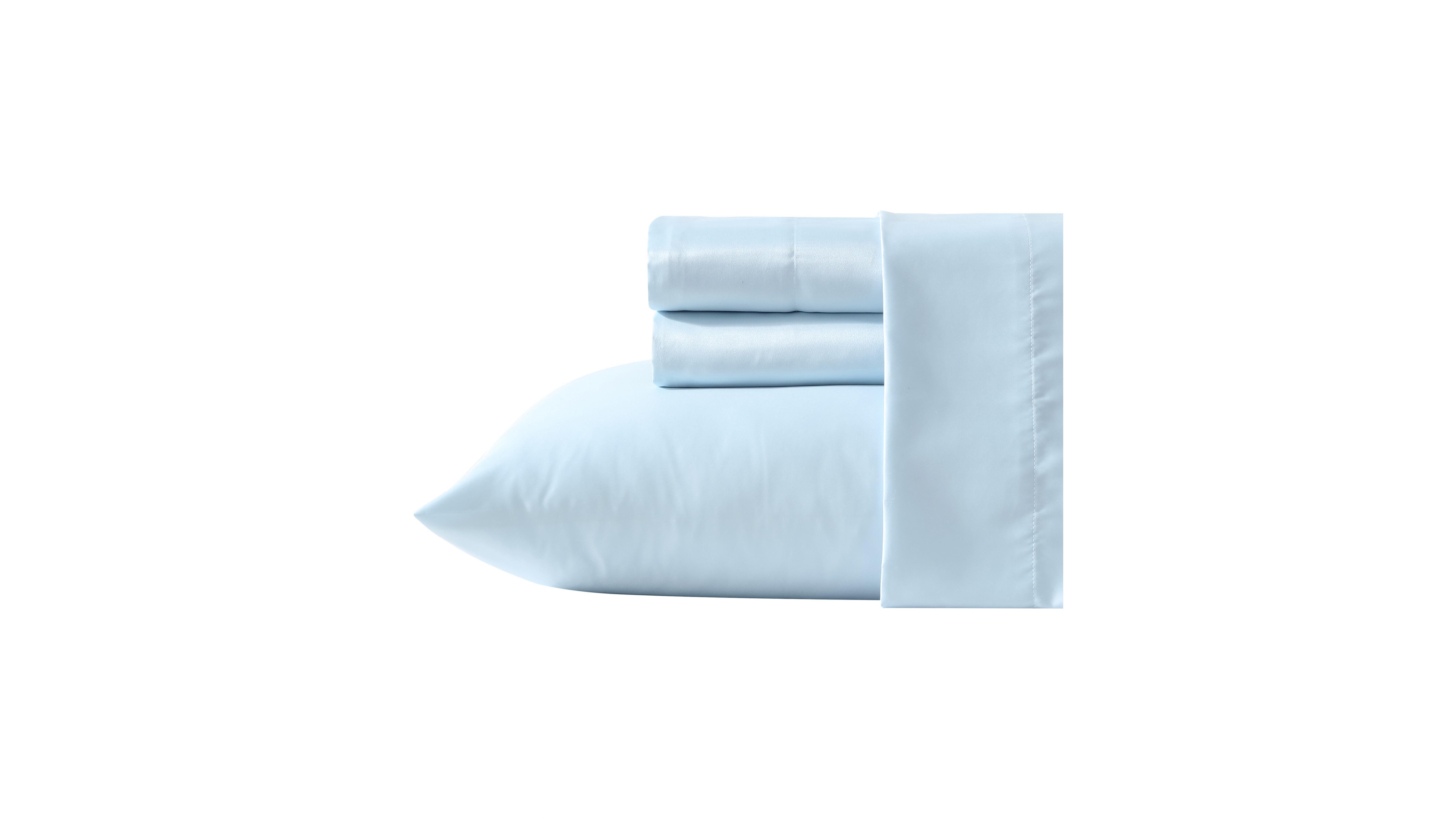 Laura Ashley Solid Satin Bliss 3-Pc. Sheet Set, Twin