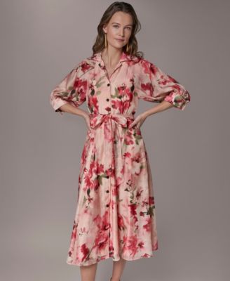 Petite Organza Shirt Dress