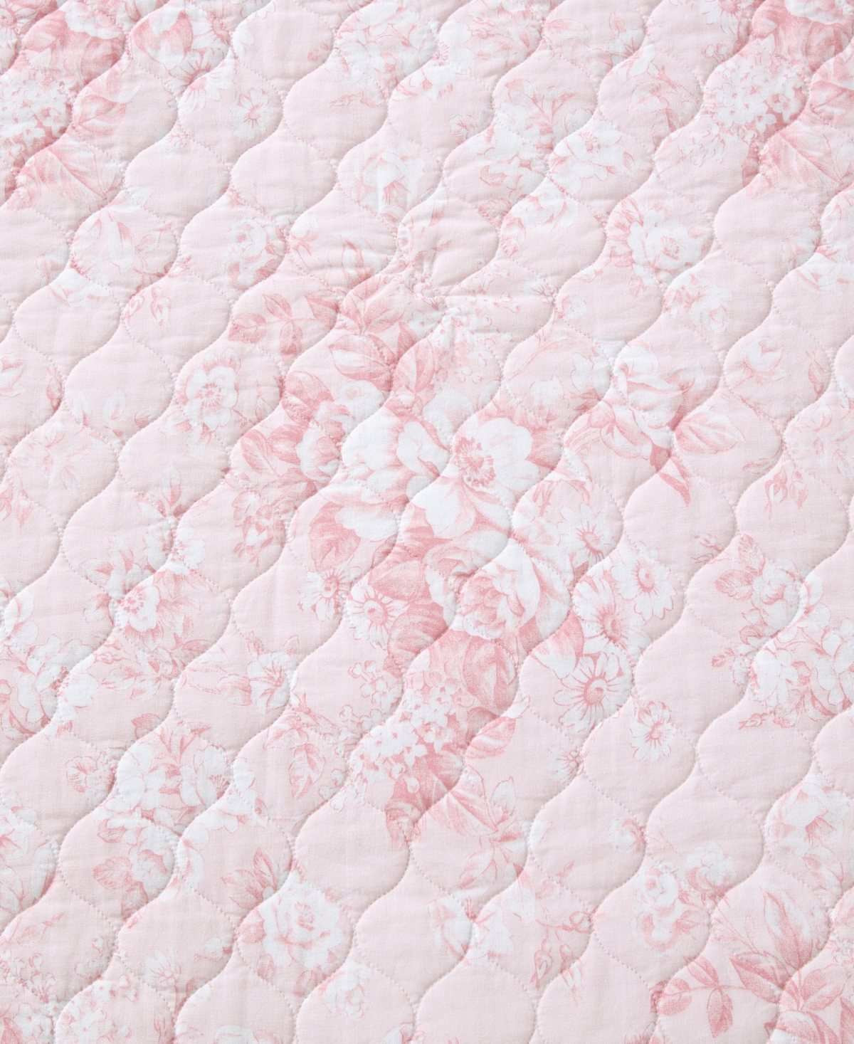 Laura Ashley Toile Delightful Reversible -Pc. Quilt Set