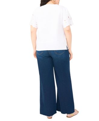 Plus Size Crewneck Pull-On Top