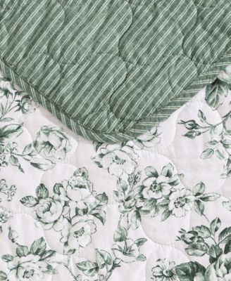 Toile Delight Reversible 3-Pc. Quilt Set, King