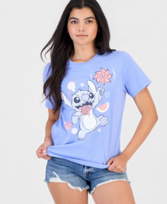 Juniors' Stitch Graphic Print T-Shirt