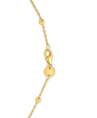 Beaded Chain Necklace in 10k Gold