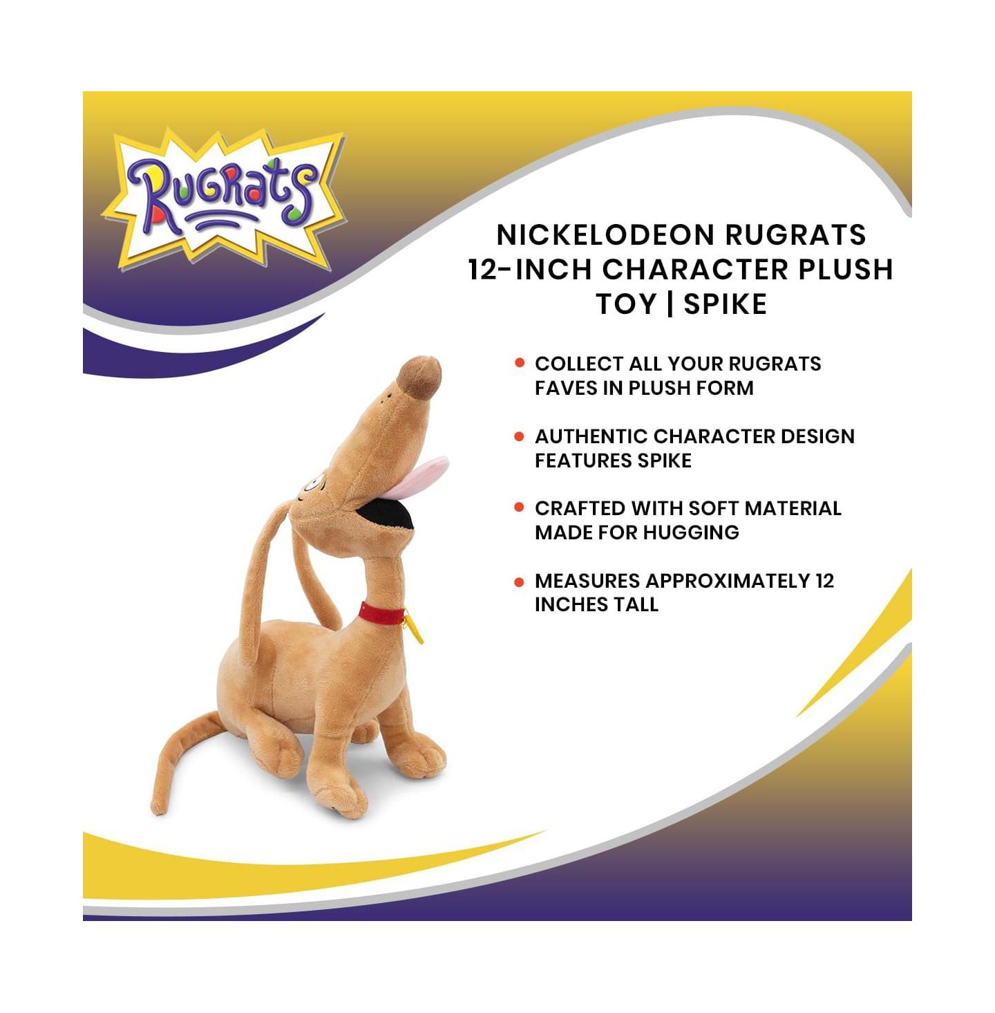 Детская мягкая игрушка Golden Bell Studios Nickelodeon Rugrats Spike 12" Plush, 1-Piece, цвет: Коричневый — фото 5