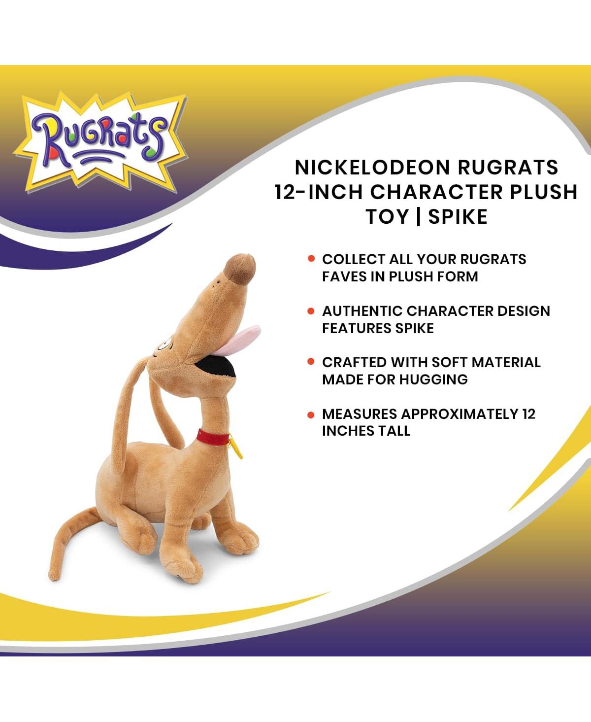 Nickelodeon Rugrats Spike 12-Inch Character Plush Toy | Soft Cute Plushies And Big Stuffed Animals, Cartoon Gifts And Collectibles | Kids Room Decor,
