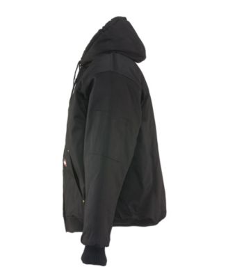 Men's ComfortGuard Service Jacket - Insulated Denim Hooded Work Jacket for Cold Weather