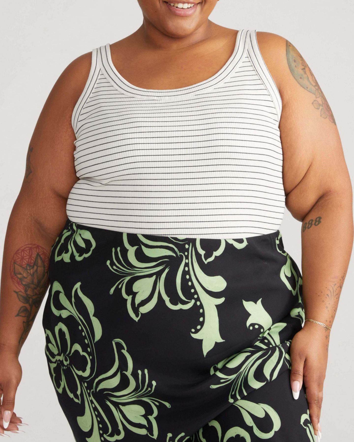 Женский топ Universal Standard Plus Size Ribbed, цвет: Чёрный — фото 4