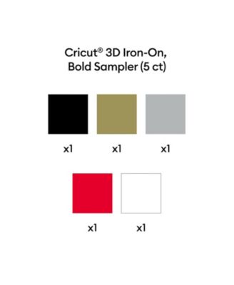 3D Iron-On, Bold Sampler 12 in x 12 in (5 ct)