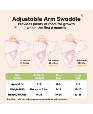 3pk Soothe Baby Swaddle, Organic Baby Swaddle Sleep Sacks, Newborn, Infant Swaddle Sack