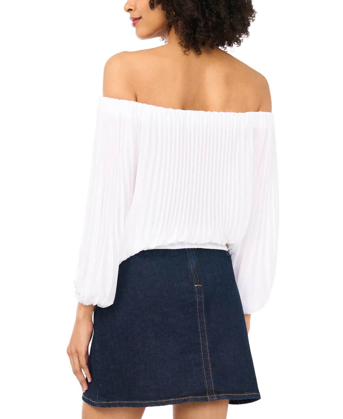 Vince Camuto Women's Off-The-Shoulder Pleated Blouse