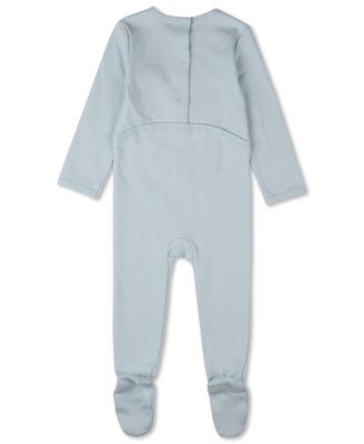 Baby Girls "Merry Skyline" Cotton Long-Sleeve Footie