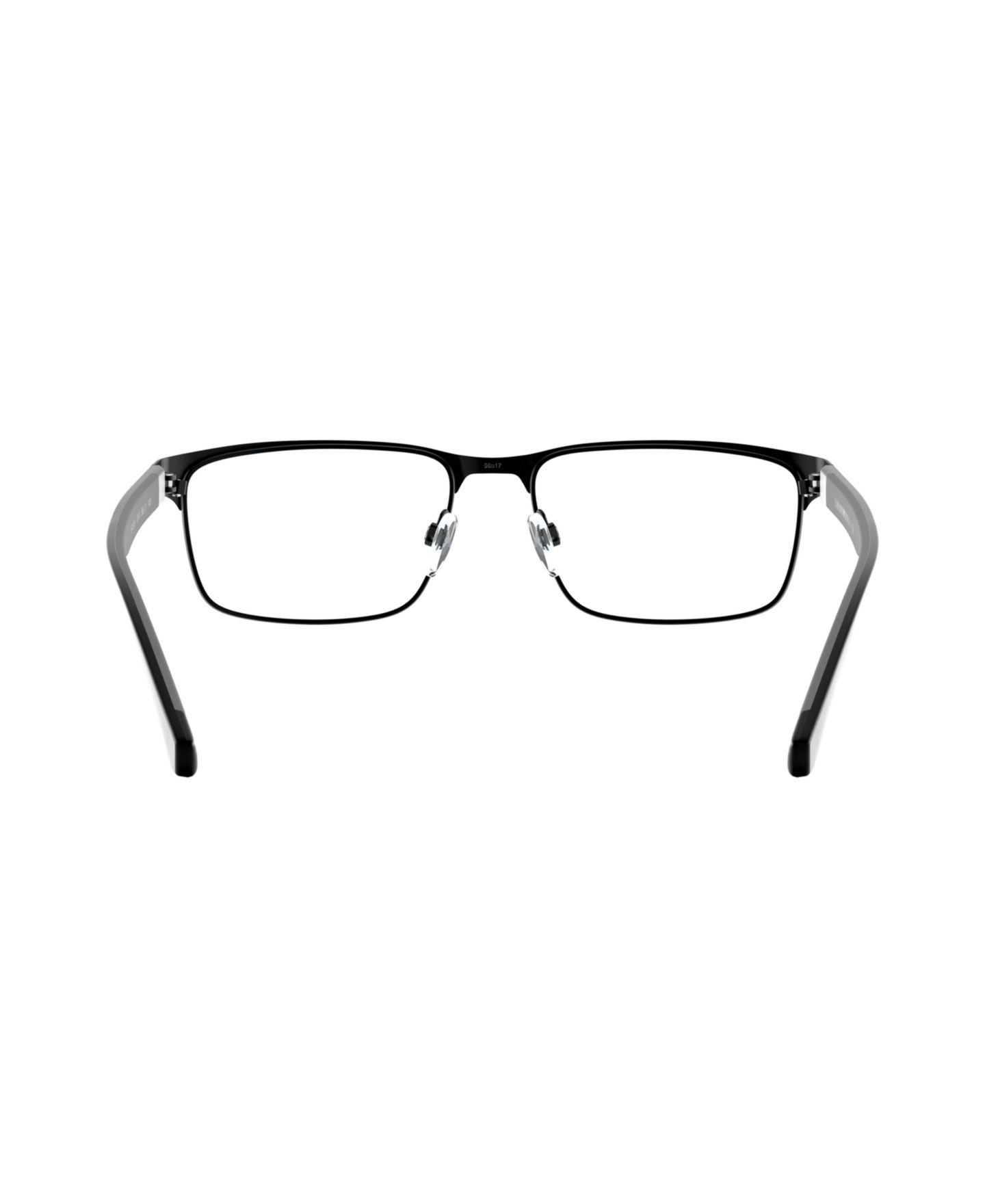 Мужские очки Emporio Armani Man Rectangle Metal EA1105 Eyeglasses, цвет: Матовый чёрный — фото 2