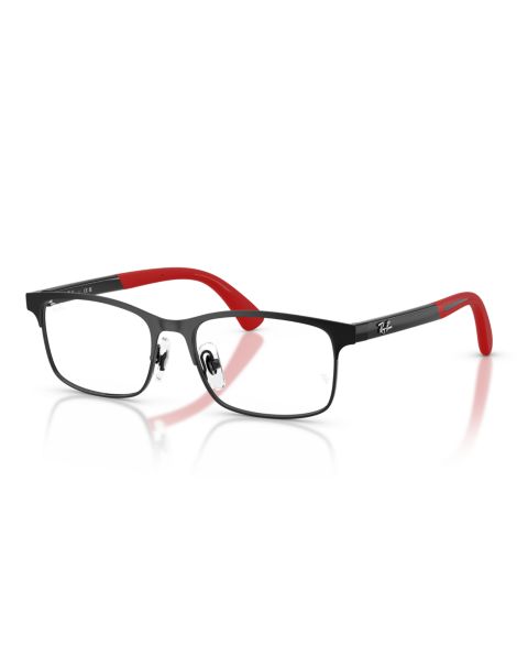 Детские очки Ray-Ban Rectangle Metal RB1061 Eyeglasses (Ages 11-13), цвет: Матовый чёрный