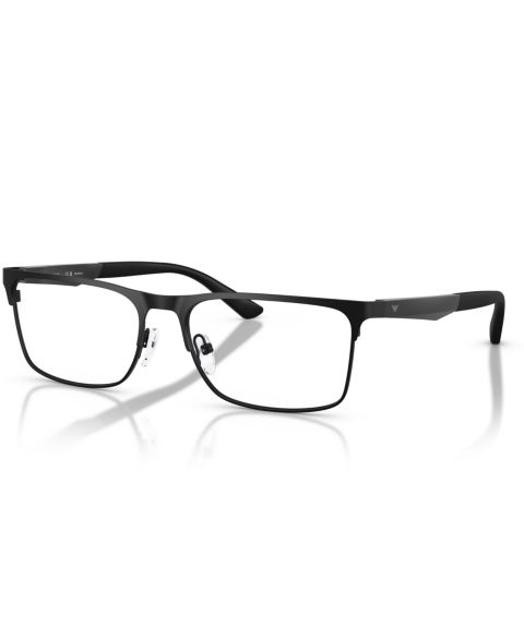 Мужские очки Emporio Armani Man Rectangle Metal EA1183 Eyeglasses, цвет: Матовый чёрный