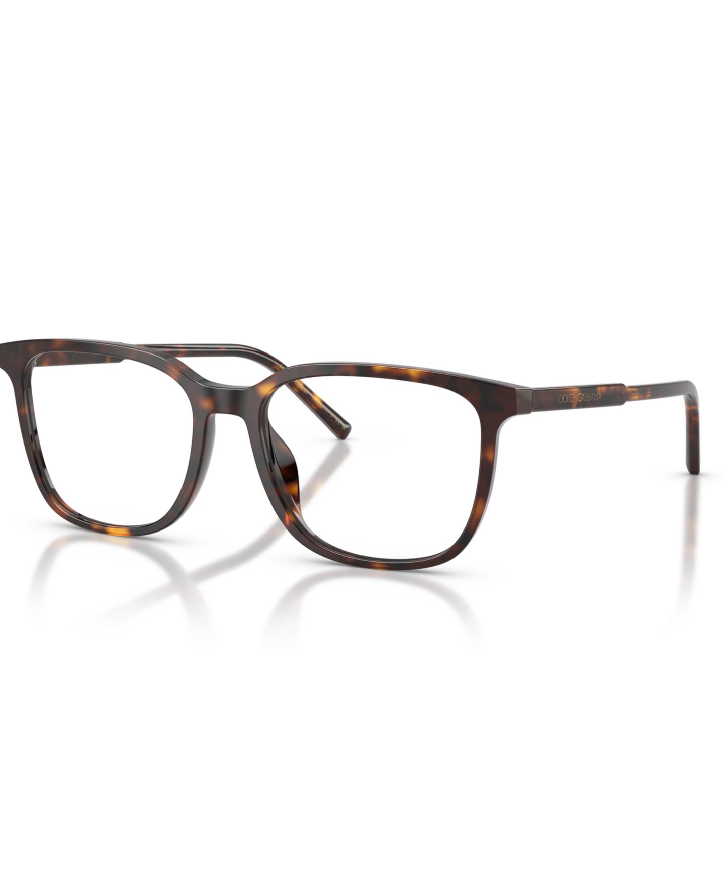 Мужские очки Dolce&Gabbana Man Square Plastic DG3445 Eyeglasses, цвет: Гавана — фото 1