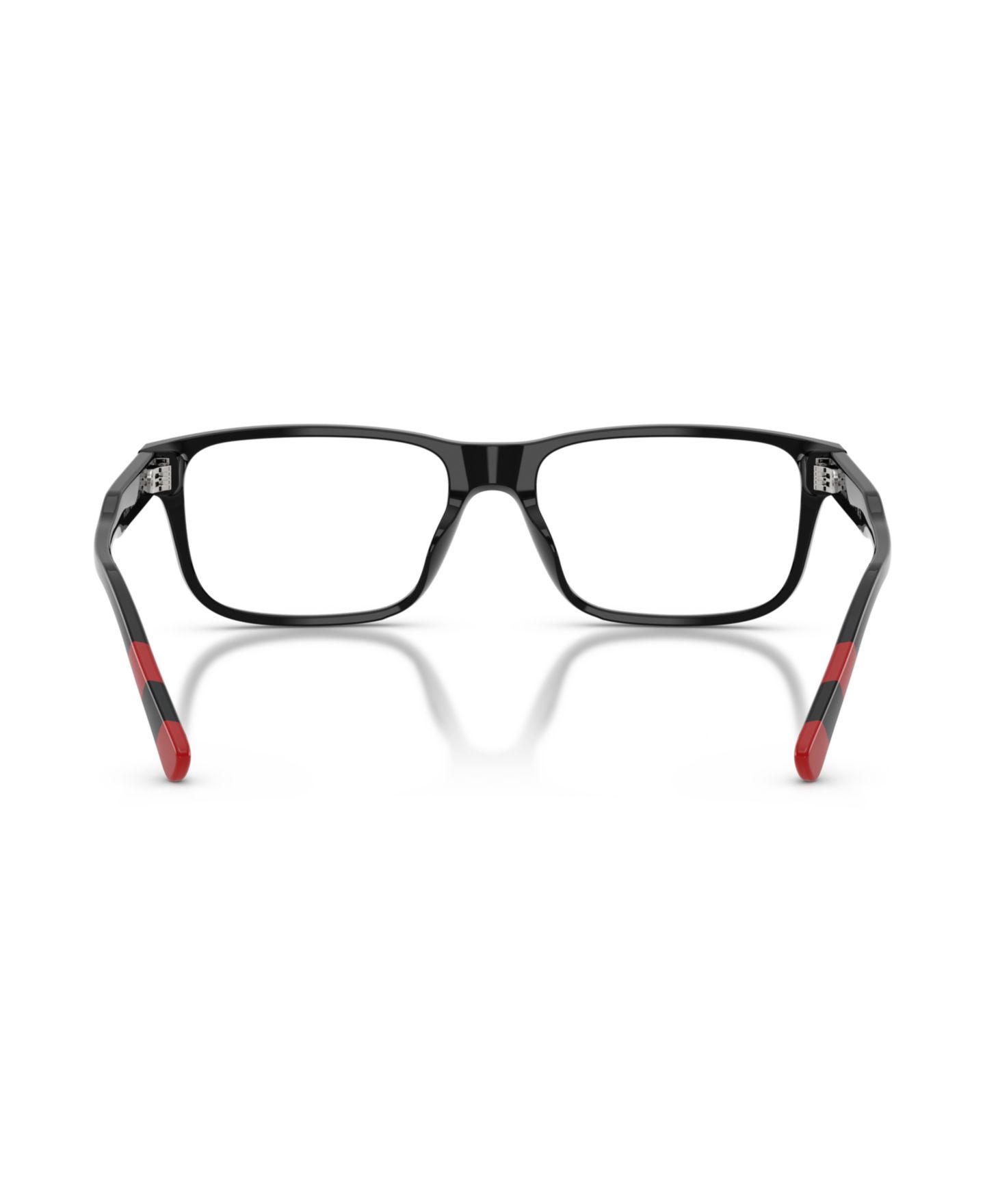 Мужские очки Polo Ralph Lauren Man Rectangle Plastic PH2302U Eyeglasses, цвет: Блестящий чёрный — фото 2