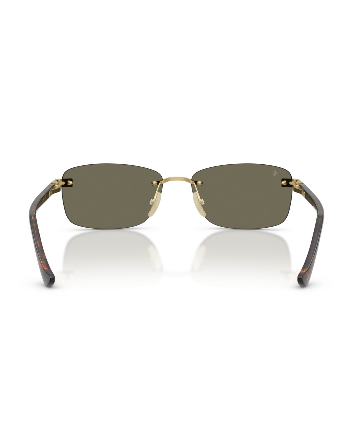 Очки Ferrari Unisex Pillow Titanium FH1029TD Eyeglasses, цвет: Золотой матовый — фото 2