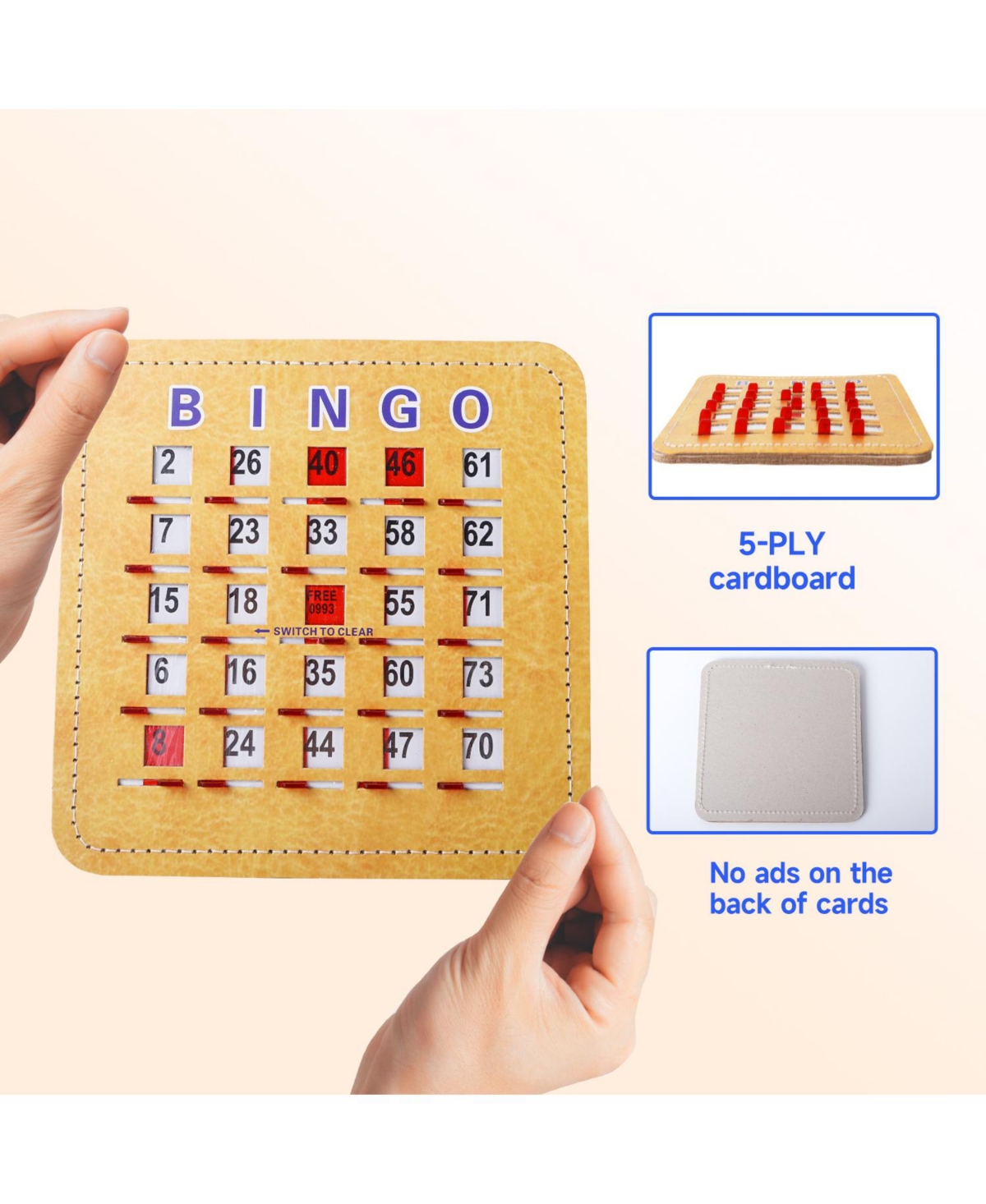 Gse Games & Sports Expert Shutter Bingo Cards