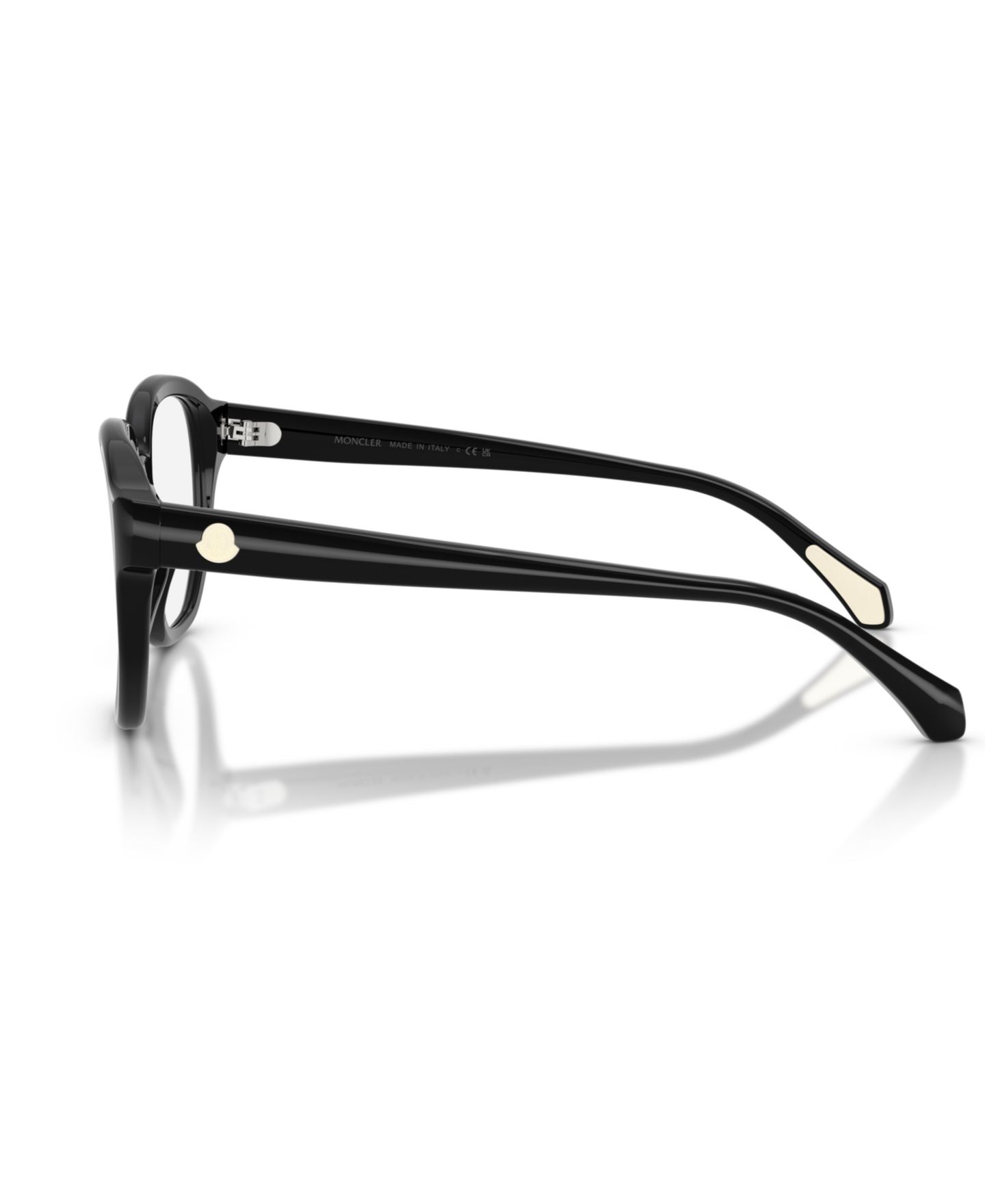 Очки Moncler Unisex Pillow Plastic ME2027 Eyeglasses, цвет: Блестящий чёрный — фото 4