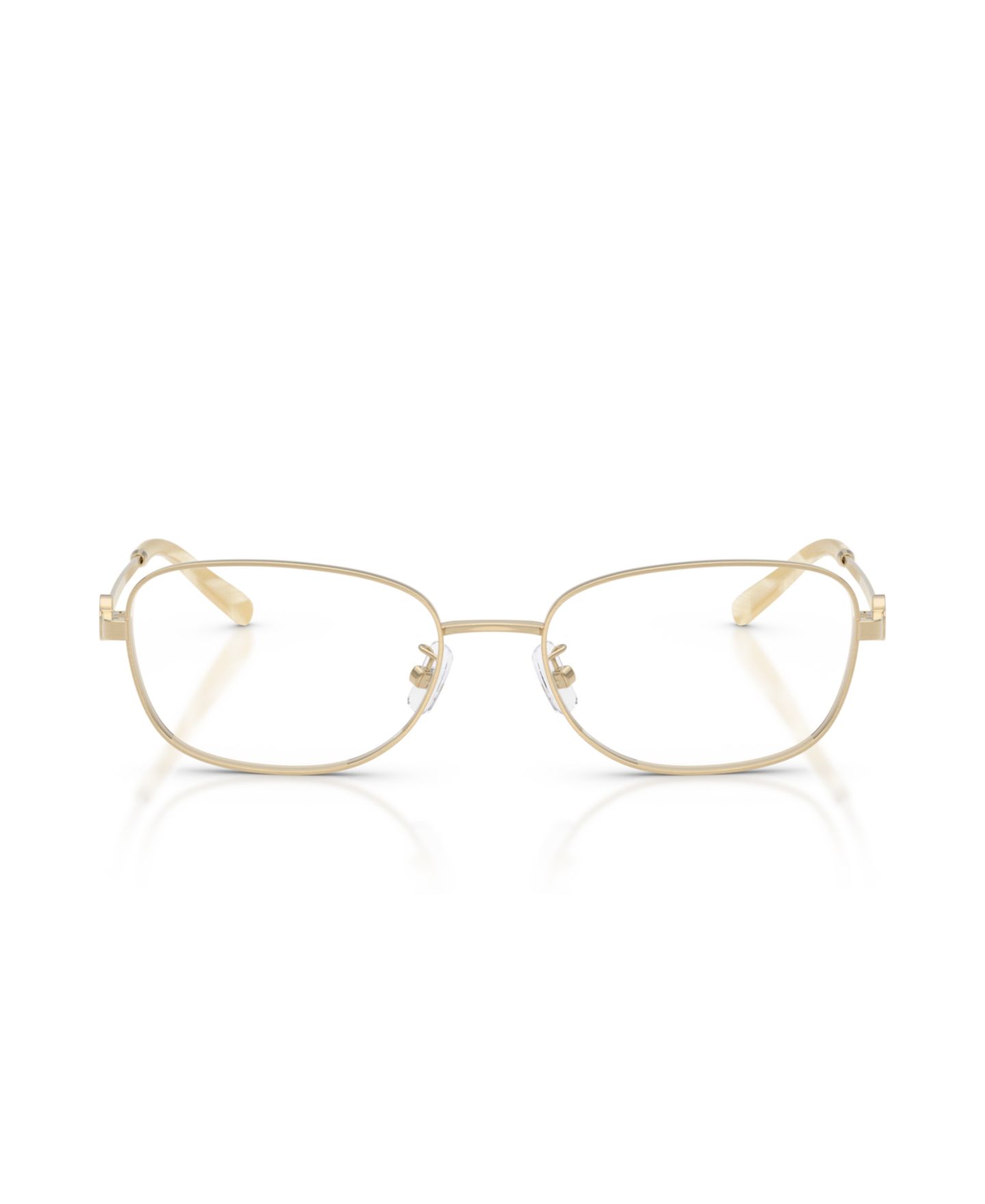 Женские очки Tory Burch Woman Rectangle Metal TY1098 Eyeglasses, цвет: Светлый золотой — фото 5