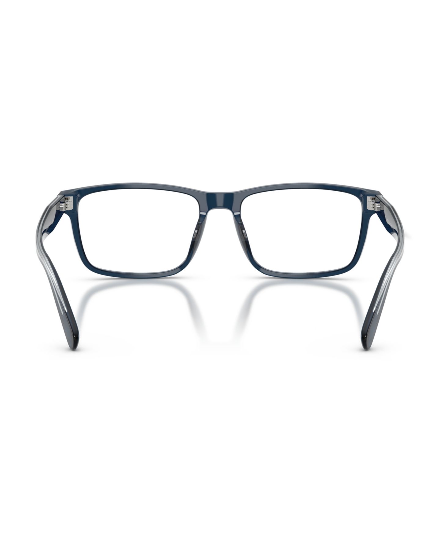 Мужские очки COACH Man Rectangle Plastic HC6292U Eyeglasses, цвет: Прозрачный тёмный синий — фото 2