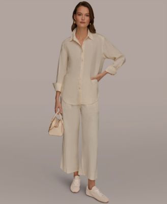 Women's Button-Down Linen Shirt