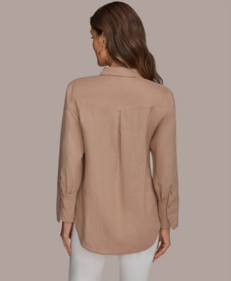 Women's Button-Down Linen Shirt