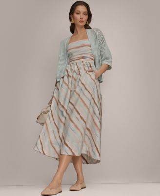 Women's Strapless Midi Dress