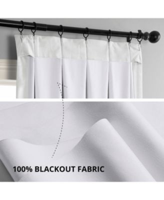 French Pleat Signature Velvet Blackout Curtain