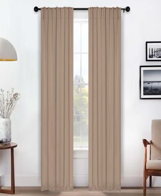 Solid Classic Modern Blackout Curtain Set ,26" x 84" (Set of 2