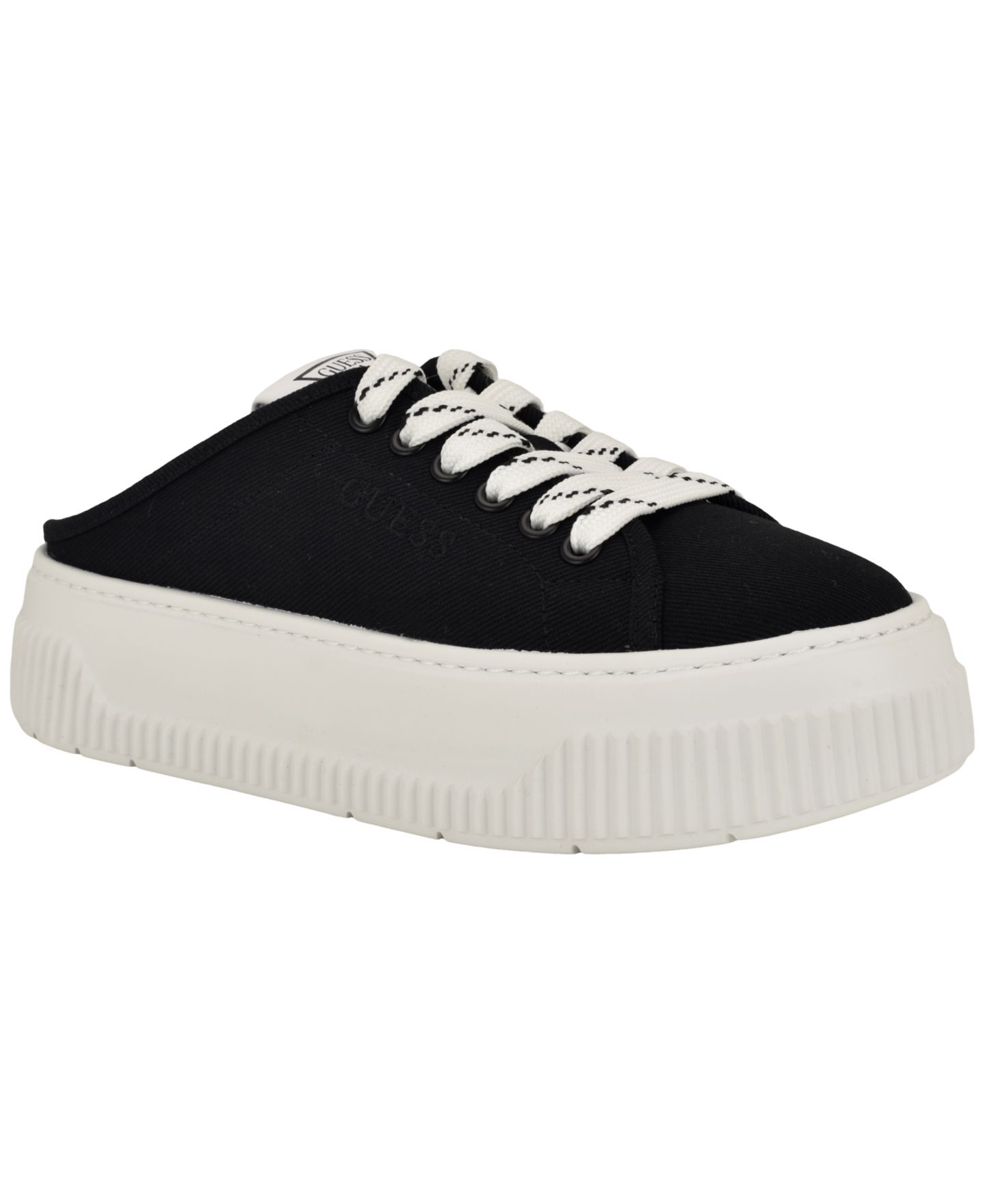 Женские кроссовки GUESS Nudge Slip-On Platform Mule, цвет: Чёрный — фото 1