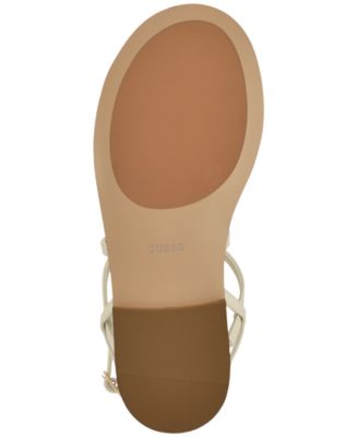 Women's Grunge Gladiator Ornamented Flat Sandals