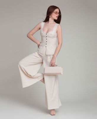 Women's Mid Rise Wide Leg Trousers